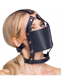 Черный намордник с кляпом-шаром Head Harness With A Gag - Orion - купить с доставкой в Нижнем Тагиле