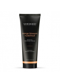 Массажный легкий крем WICKED Orange Blossom plus Patchouli - 120 мл. - Wicked - купить с доставкой в Нижнем Тагиле
