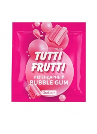 Пробник гель-смазки Tutti-frutti со вкусом бабл-гам - 4 гр. - Биоритм - купить с доставкой в Нижнем Тагиле