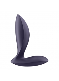 Фиолетовый анальный вибростимулятор Power Plug - Satisfyer - в Нижнем Тагиле купить с доставкой