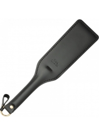 Черная кожаная шлепалка SitaBlack - 30 см. - Sitabella - купить с доставкой в Нижнем Тагиле