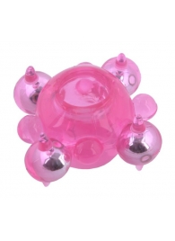 Эрекционное кольцо c бусинками - Toyfa Basic - в Нижнем Тагиле купить с доставкой