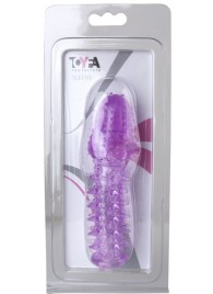 Фиолетовая насадка, удлиняющая половой член - 13,5 см. - Toyfa Basic - в Нижнем Тагиле купить с доставкой