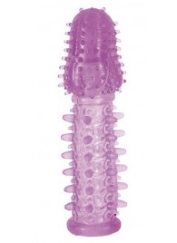 Фиолетовая насадка, удлиняющая половой член - 13,5 см. - Toyfa Basic - в Нижнем Тагиле купить с доставкой