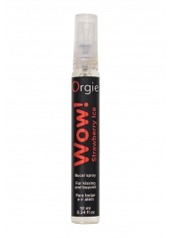 Оральный спрей ORGIE Wow! Strawberry Ice Blowjob Spray с охлаждающим и возбуждающим эффектом - 10 мл. - ORGIE - купить с доставкой в Нижнем Тагиле
