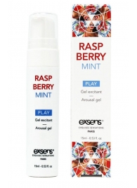 Возбуждающий гель Raspberry Mint с ароматом малины и мяты - 15 мл. - Exsens - купить с доставкой в Нижнем Тагиле
