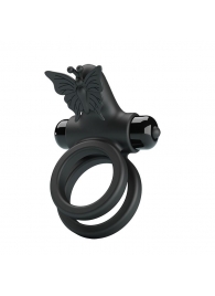 Черное эрекционное виброкольцо Passionate Ring IX - Baile - в Нижнем Тагиле купить с доставкой