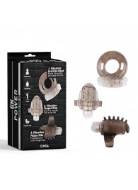 Набор из 3 дымчатых эрекционных колец с вибрацией Teasers Ring Kit - Chisa - в Нижнем Тагиле купить с доставкой