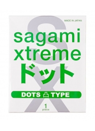 Презерватив Sagami Xtreme Type-E с точками - 1 шт. - Sagami - купить с доставкой в Нижнем Тагиле