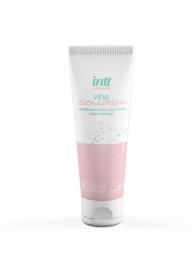 Лубрикант на водной основе Vibe Sensation с клубничным вкусом и легким вибрирующим эффектом - 50 гр. - INTT - купить с доставкой в Нижнем Тагиле