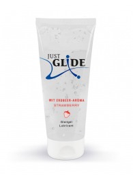 Лубрикант на водной основе Just Glide Strawberry с ароматом клубники - 200 мл. - Orion - купить с доставкой в Нижнем Тагиле