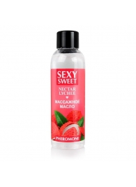 Массажное масло Sexy Sweet Nectar Lychee с феромонами и ароматом личи - 75 мл. - Биоритм - купить с доставкой в Нижнем Тагиле