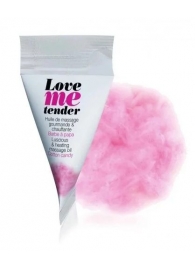 Съедобное согревающее массажное масло Love Me Tender Cotton Candy с ароматом сладкой ваты - 10 мл. - Love to Love - купить с доставкой в Нижнем Тагиле