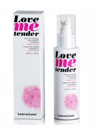 Съедобное согревающее массажное масло Love Me Tender Cotton Candy с ароматом сладкой ваты - 100 мл. - Love to Love - купить с доставкой в Нижнем Тагиле