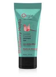 Съедобный интимный гель Orgie Lube Tube Cocktail Strawberry Mojito - 50 мл. - ORGIE - купить с доставкой в Нижнем Тагиле