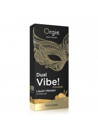 Съедобный гель Dual Vibe Pina Colada с эффектом вибрации и вкусом коктейля пина колада - 15 мл. - ORGIE - купить с доставкой в Нижнем Тагиле