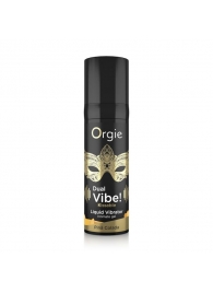 Съедобный гель Dual Vibe Pina Colada с эффектом вибрации и вкусом коктейля пина колада - 15 мл. - ORGIE - купить с доставкой в Нижнем Тагиле