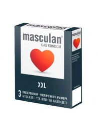 Презервативы увеличенного размера Masculan XXL - 3 шт. - Masculan - купить с доставкой в Нижнем Тагиле