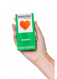 Презервативы анатомической формы Masculan Anatomic - 10 шт. - Masculan - купить с доставкой в Нижнем Тагиле