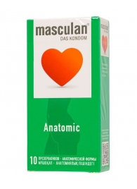 Презервативы анатомической формы Masculan Anatomic - 10 шт. - Masculan - купить с доставкой в Нижнем Тагиле