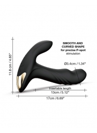Черный вибромассажер простаты Multi P-Joy с 3 моторами - Dorcel - в Нижнем Тагиле купить с доставкой