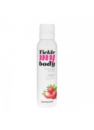 Массажная хрустящая пенка Tickle My Body Strawberry с ароматом клубники - 150 мл. - Love to Love - купить с доставкой в Нижнем Тагиле