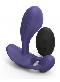 Темно-синий вибромассажер Witty P G Vibrator with Remote Control - Love to Love - в Нижнем Тагиле купить с доставкой
