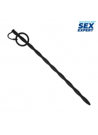Черный стимулятор уретры Sex Expert - Sex Expert - купить с доставкой в Нижнем Тагиле