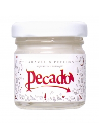 Массажная свеча Caramel   Popcorn - 35 мл. - Pecado - купить с доставкой в Нижнем Тагиле