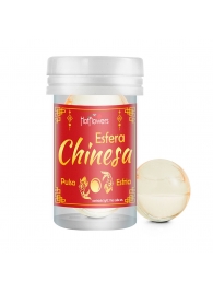 Интимный гель Chinesa Esfera с охлаждающе-пульсирующим эффектом (2 шарика по 3 гр.) - HotFlowers - купить с доставкой в Нижнем Тагиле