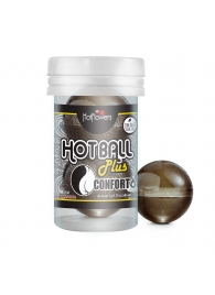 Анальный лубрикант на масляной основе Hot Ball Plus Conforto (2 шарика по 3 гр.) - HotFlowers - купить с доставкой в Нижнем Тагиле