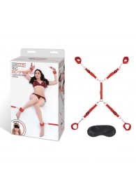 Красная фиксация на матрас Classic Bedspreader - Lux Fetish - купить с доставкой в Нижнем Тагиле