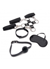 Набор для фиксации из 7 предметов Hogtie   Ball Gag Kit - Lux Fetish - купить с доставкой в Нижнем Тагиле