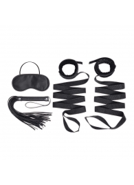 Эротический набор 4PC Bondage Bed Strap   Flogger Kit - Lux Fetish - купить с доставкой в Нижнем Тагиле