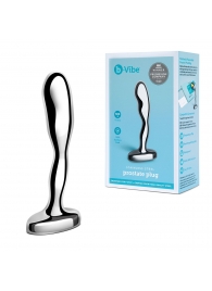 Стальной стимулятор простаты Stainless Steel Prostate Plug - 11,5 см. - b-Vibe - в Нижнем Тагиле купить с доставкой