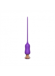 Фиолетовый тонкий стимулятор Nipple Vibrator - 23 см. - I-MOON - купить с доставкой в Нижнем Тагиле