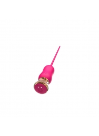 Розовый тонкий стимулятор Nipple Vibrator - 23 см. - I-MOON - купить с доставкой в Нижнем Тагиле
