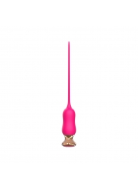 Розовый тонкий стимулятор Nipple Vibrator - 23 см. - I-MOON - купить с доставкой в Нижнем Тагиле