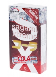Ароматизированные презервативы Sagami Xtreme COLA - 10 шт. - Sagami - купить с доставкой в Нижнем Тагиле