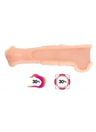 Телесная фантазийная насадка на член Cock Sleeve Size L - KOKOS - в Нижнем Тагиле купить с доставкой