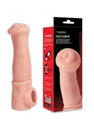 Телесная фантазийная насадка на член Cock Sleeve Size L - KOKOS - в Нижнем Тагиле купить с доставкой