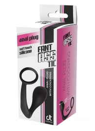 Черное эрекционное кольцо с анальной пробкой Anal Plug With Cockring - Dream Toys - в Нижнем Тагиле купить с доставкой