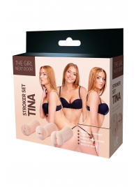 Набор из 3 мастурбаторов The Girl Next Door Tina - Dream Toys - в Нижнем Тагиле купить с доставкой