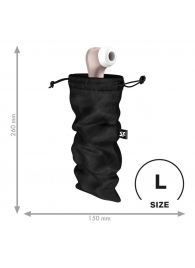 Черный мешочек для хранения игрушек Treasure Bag L - Satisfyer - купить с доставкой в Нижнем Тагиле