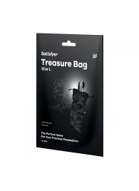 Черный мешочек для хранения игрушек Treasure Bag L - Satisfyer - купить с доставкой в Нижнем Тагиле