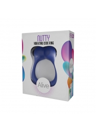 Синее эрекционное виброкольцо Nutty - Adrien Lastic - в Нижнем Тагиле купить с доставкой