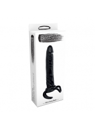 Чёрная насадка-фаллос для двойного проникновения INFLATABLE DILDO SLIM DONG  - 13,5 см. - Toyz4lovers - в Нижнем Тагиле купить с доставкой