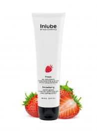 Лубрикант на водной основе Nuei Inlube с алоэ вера и ароматом клубники - 100 мл. - Nuei cosmetics - купить с доставкой в Нижнем Тагиле