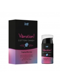 Жидкий вибратор Vibration Cotton Candy с ароматом сахарной ваты - 15 мл. - INTT - купить с доставкой в Нижнем Тагиле
