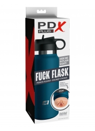 Мастурбатор-вагина в синей колбе F*ck Flask - Pipedream - в Нижнем Тагиле купить с доставкой